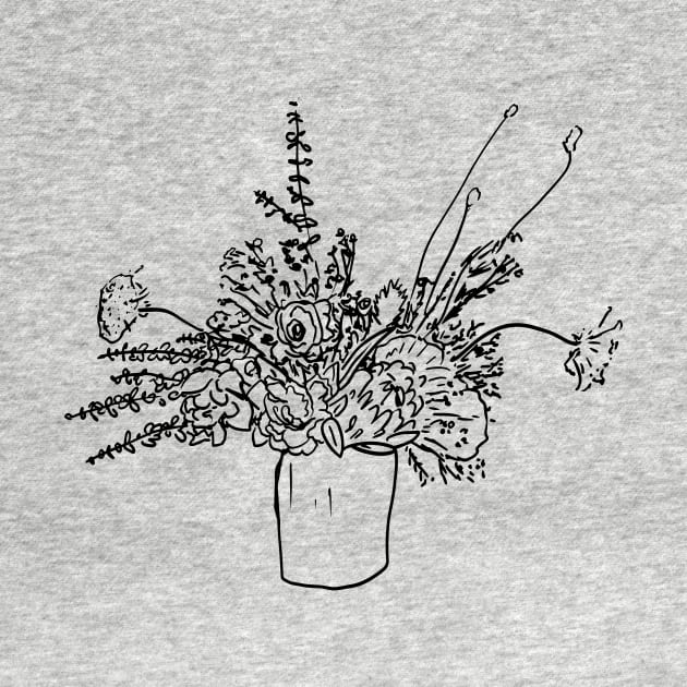 Flower Arrangement Sketch by Annelie